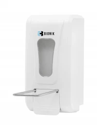 Локтевой дозатор BIONIK модель BK1081 , для мыла, ABS-пластик, Белый, 1 л