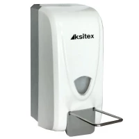 Локтевой дозатор KSITEX ES-1000, мыло, ABS пластик, Белый, 1 л